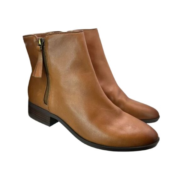 NWOB Naturalizer Women's Robyn Brown Leather Booties Size 8.5M - Picture 5 of 8